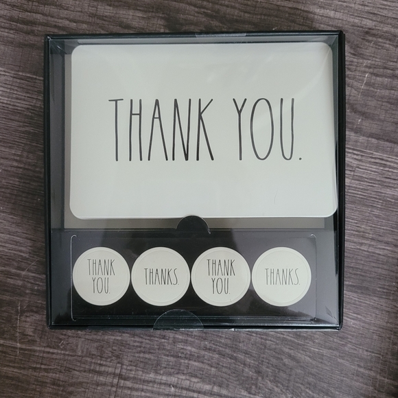 Rae Dunn Thank You Card Sticker Pen Set NEW - Picture 6 of 7